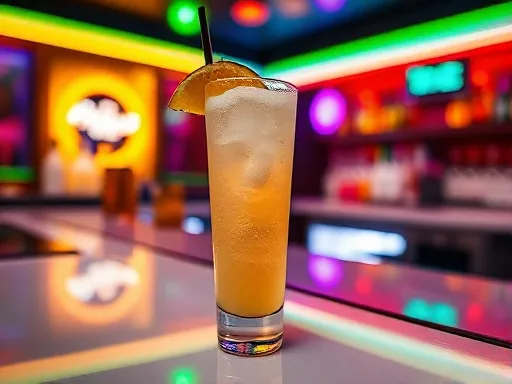 Alhoa Bubbly - At a Bar