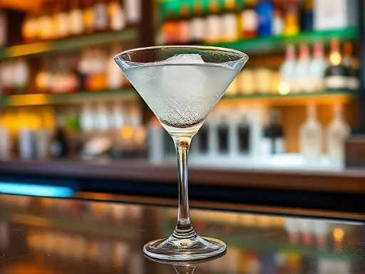 Alize Bleu Bling Martini - At a Bar