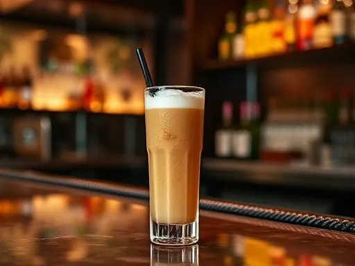 Almond Amaretto Float - At a Bar