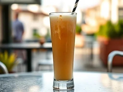 Almond Amaretto Float - Outdoors