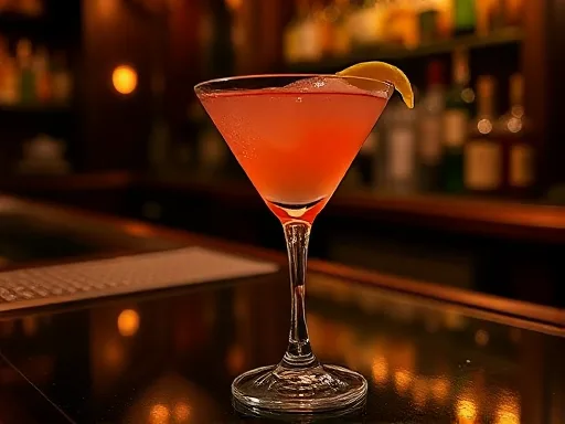 Apple Brandy Cocktail - At a Bar