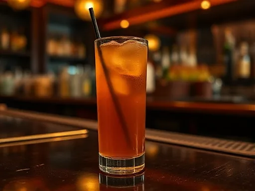 Apple Brandy Highball - At a Bar