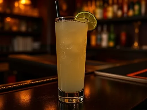 Apple Brandy Rickey - At a Bar
