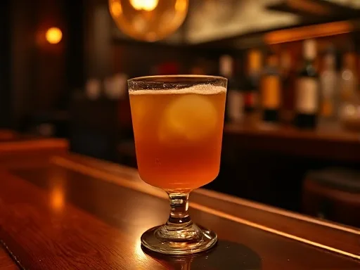 Apple Brandy Sour - At a Bar