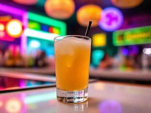 Apple Coconut Sour - At a Bar