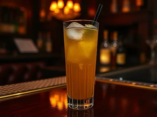 Apple Fizz - At a Bar