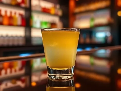Apple Jell-o Shots - At a Bar