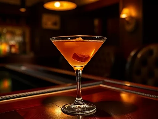 Apple Pie Martini - At a Bar