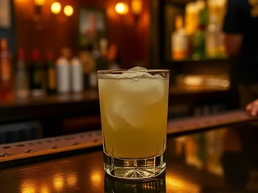 Appled Rum Cooler - At a Bar