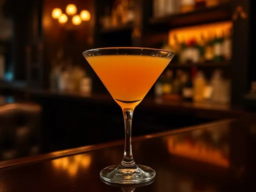 Apricot Cocktail - At a Bar