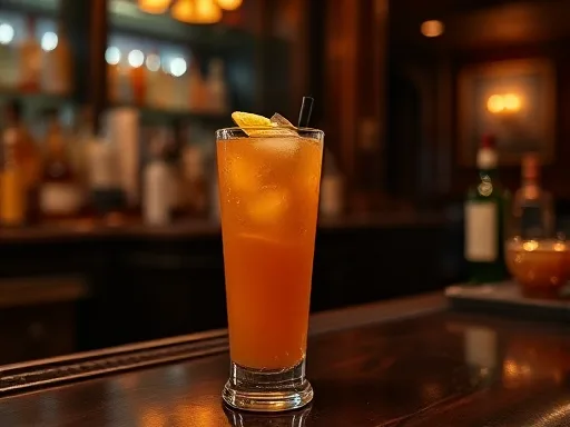 Apricot Fizz - At a Bar