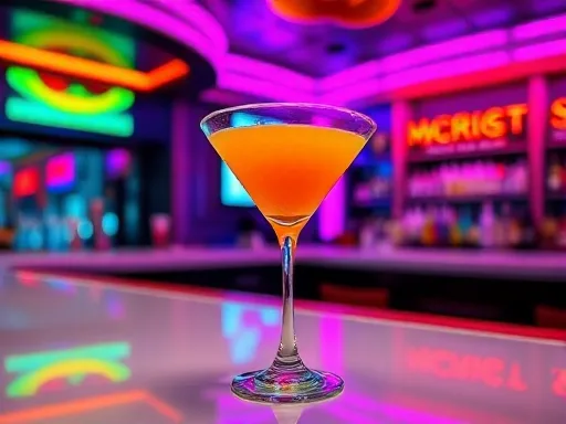 Apricot-Mango Martini - At a Bar