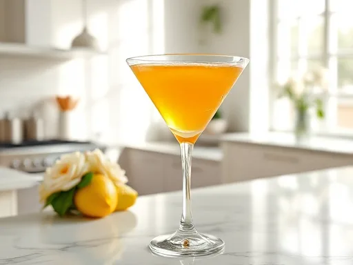 Apricot-Mango Martini - At Home