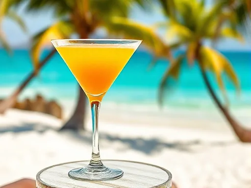 Apricot-Mango Martini - Outdoors