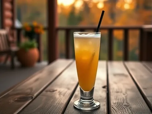 Apricot Smoothie - Outdoors