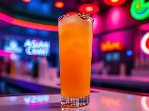 Asian Cum Shot - At a Bar