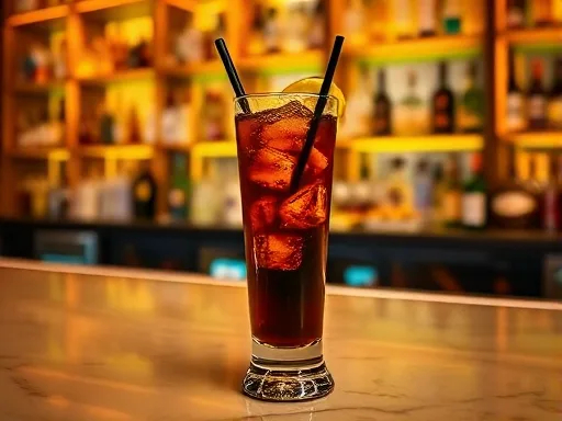Bacardi Gold & Cola - At a Bar