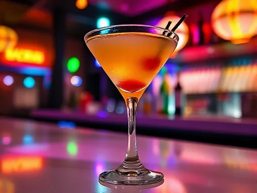 Bacardi Yeah Martini Cocktail - At a Bar