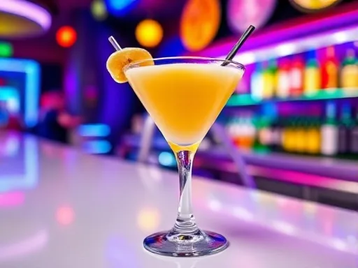 Banana Cantaloupe Smoothie - At a Bar
