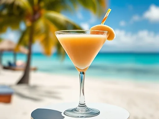 Banana Cantaloupe Smoothie - Outdoors