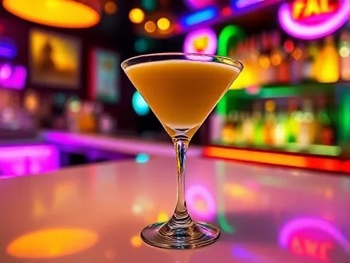 Banana Foster Martini - At a Bar