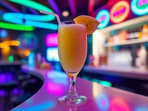 Banana Grape Smoothie - At a Bar