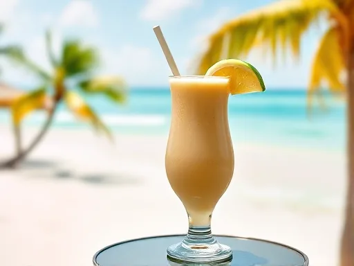 Banana Grape Smoothie - Outdoors