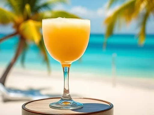 Banana Slush Punch - Outdoors