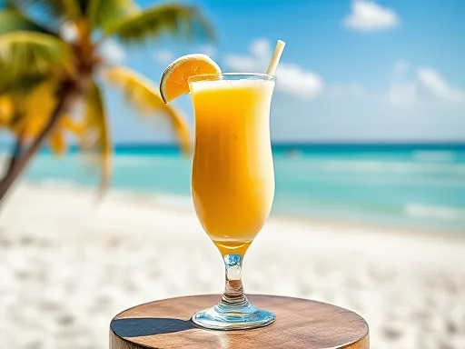 Banana Slushee - Outdoors