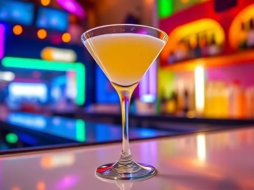 Banana Split Martini - At a Bar