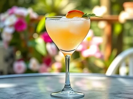 Bellini Cocktails - Outdoors