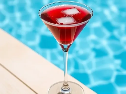 Berry Fusion Martini - Outdoors