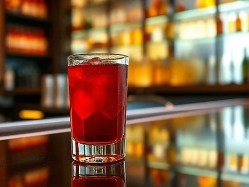 Big Red Cocktail - At a Bar