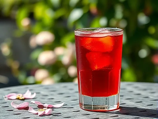 Big Red Cocktail - Outdoors