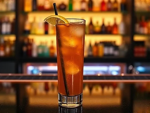 Bitters Highball - At a Bar