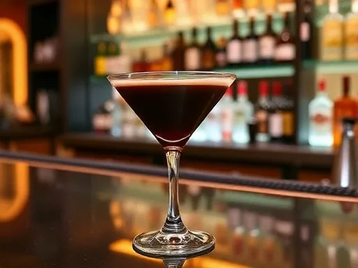 Black and White Martini - At a Bar