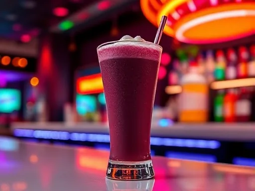Blackberry Smoothie - At a Bar