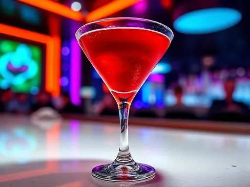 Blood Orange Cosmo - At a Bar