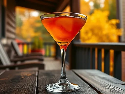 Blood and Sand Cocktail - Outdoors