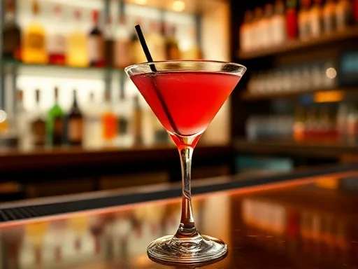 Bloodhound Cocktail - At a Bar