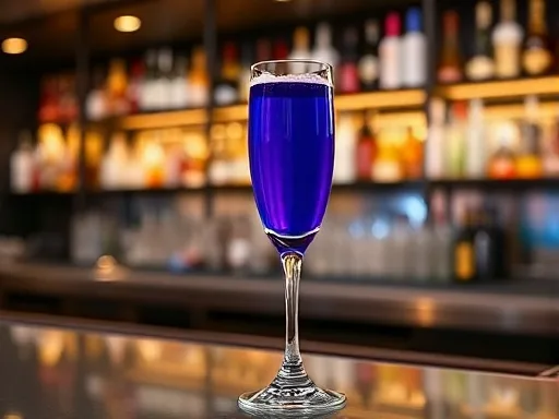 Blow Blue Bubbles - At a Bar