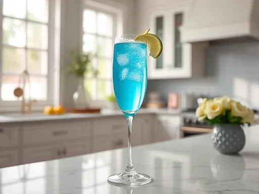 Blue Champagne - At Home