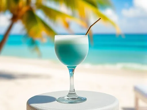 Blue Cloud Cocktail - Outdoors