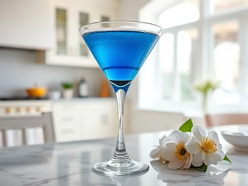 Blue Cosmopolitan - At Home