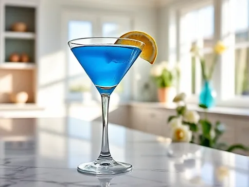 Blue Devil Cocktail - At Home