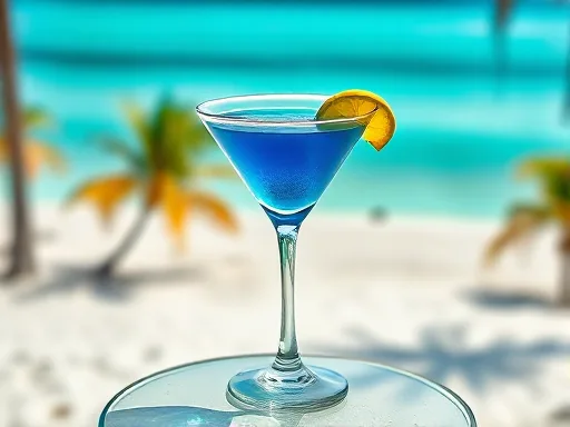 Blue Devil Cocktail - Outdoors