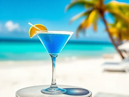 Blue Moon Martini - Outdoors