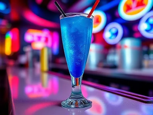 Blue Motorcycle #2 - At a Bar