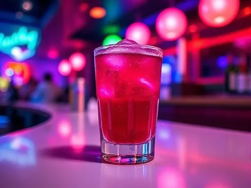 Blue Pucker Bomb - At a Bar