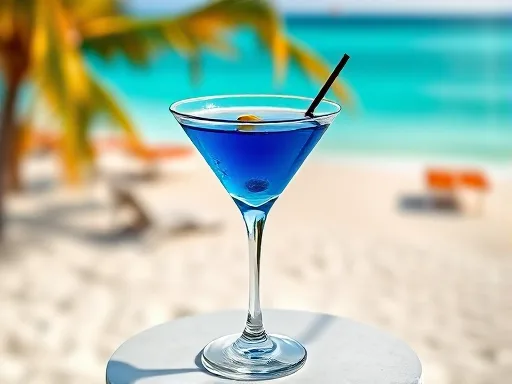 Blue-on-Blue Martini - Outdoors